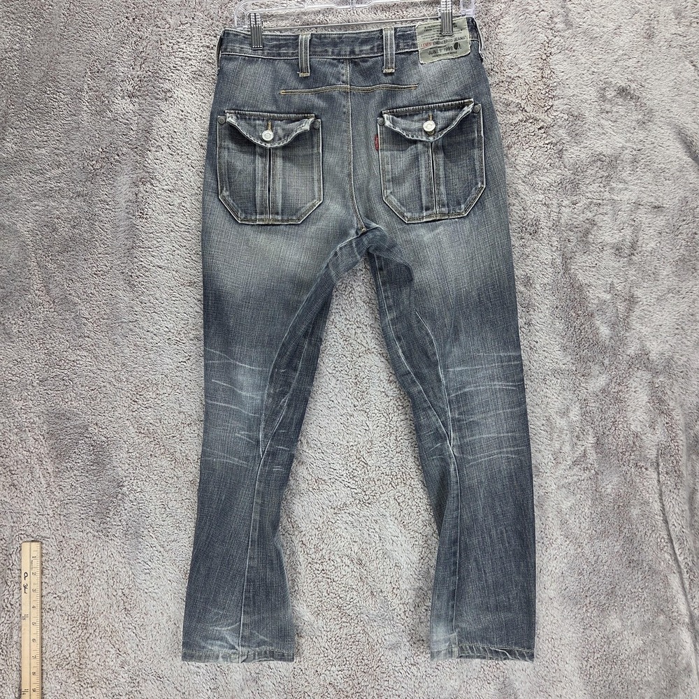 VTG Levis Engineered Jeans Mens Twisted 10th Anniversary Flap Pockets Fits 29x26
